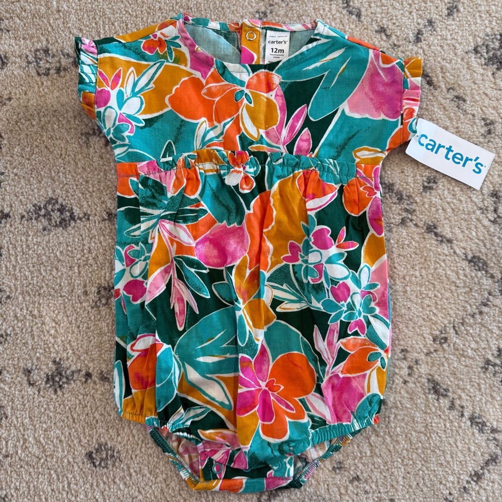 Carter's Floral Baby Romper